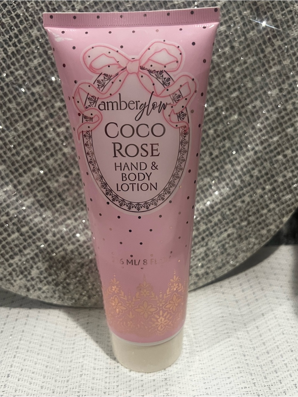 NWT Amber Glow Coco Rose Hand & Body Lotion 8oz